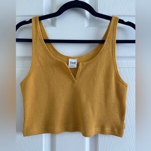 TNA Waffle Notch Tank in Yellow size Large
